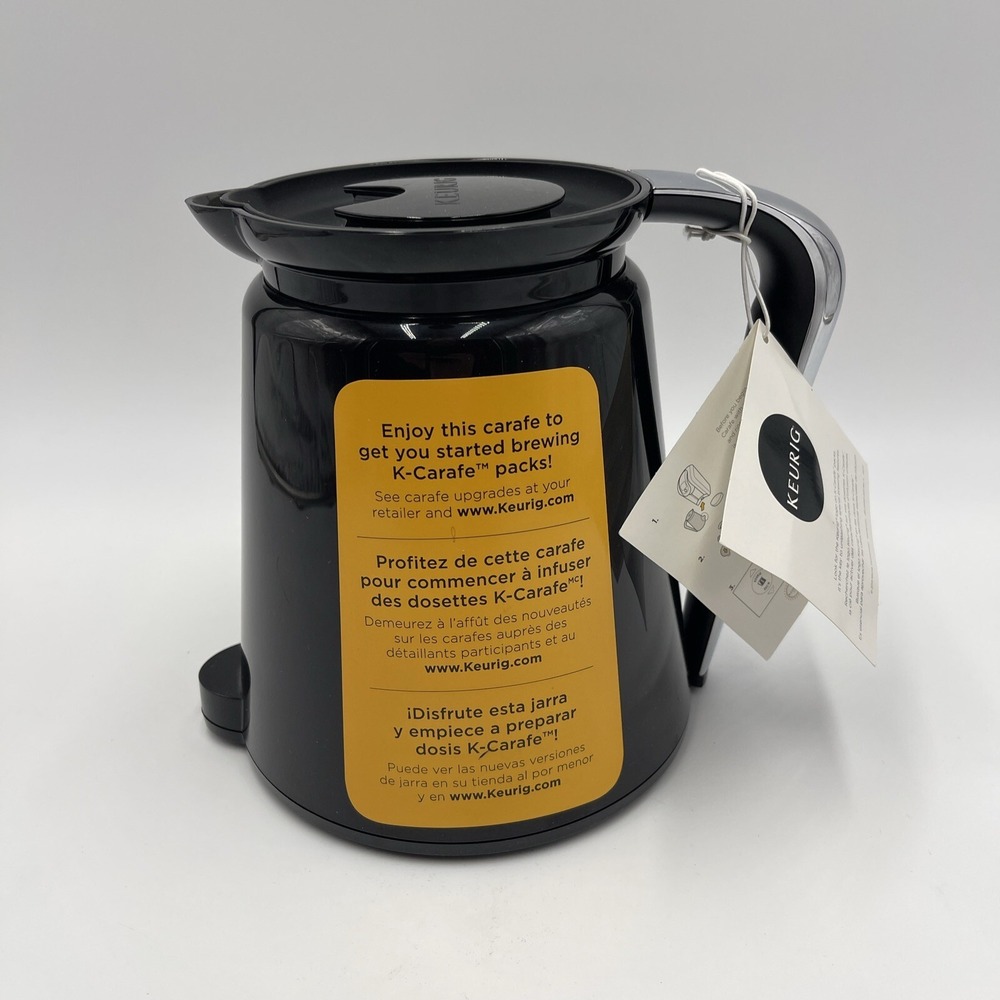 Keurig 2.0 Thermal Carafe‎ - Black with Silver Handle #027